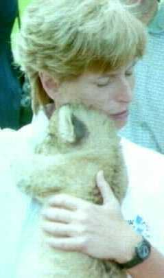 with lion cub from Space Farms